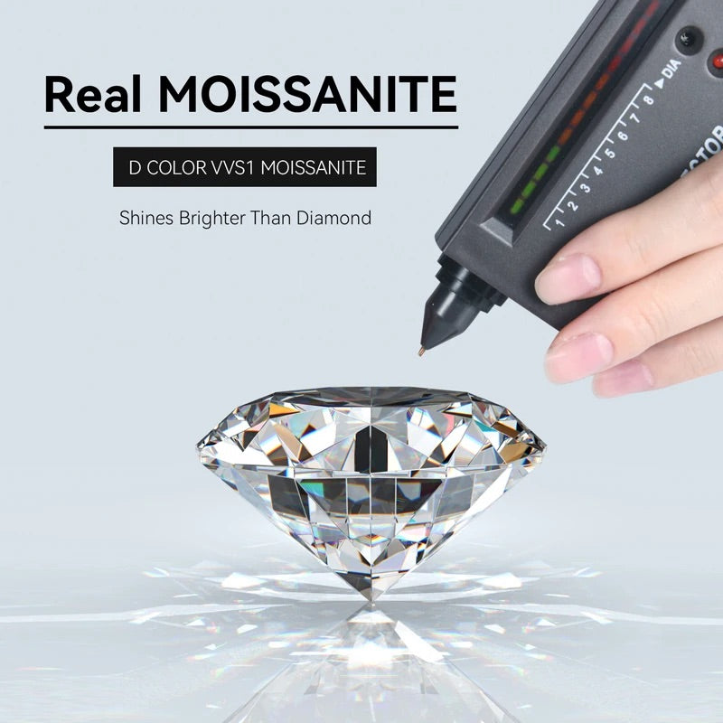 925 Sterling Silver Horizonte Light Layered V Moissanite Necklace - (Gold)