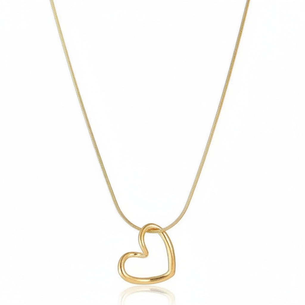 Heart Side Shaped Necklace (GOLD)