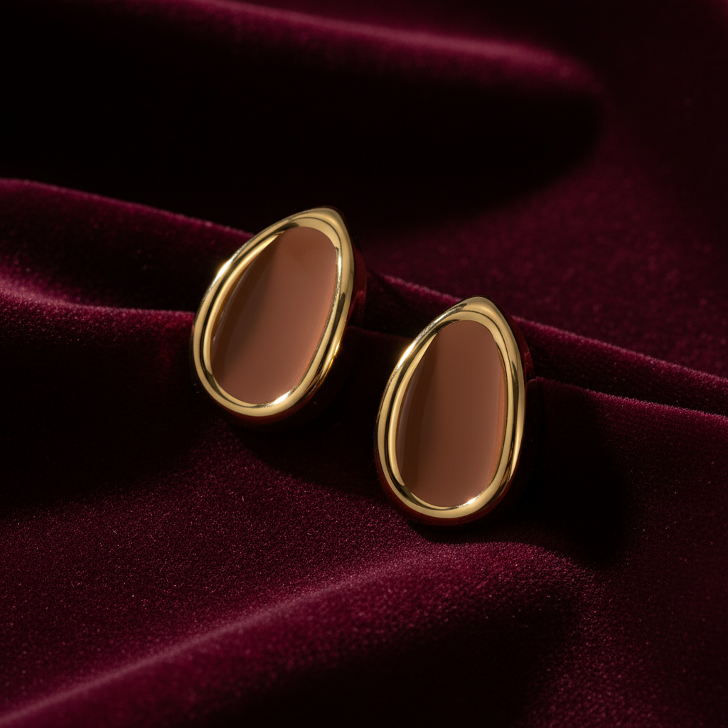 Burgundy velvet showcase