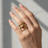 Carnelian Red Ring Model Shot