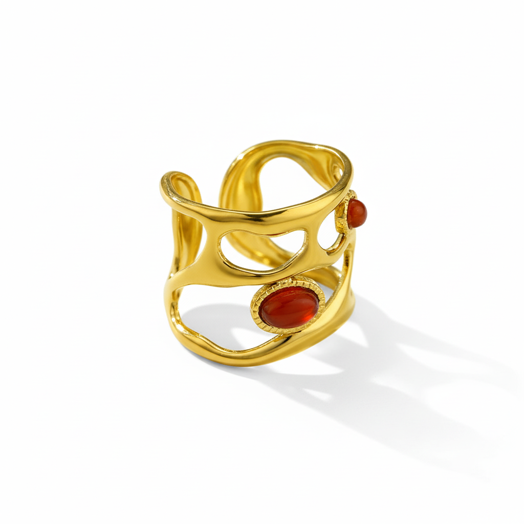 Carnelian Red Ring