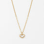 Heart Shell Combined Chain Pendant Necklace (GOLD)