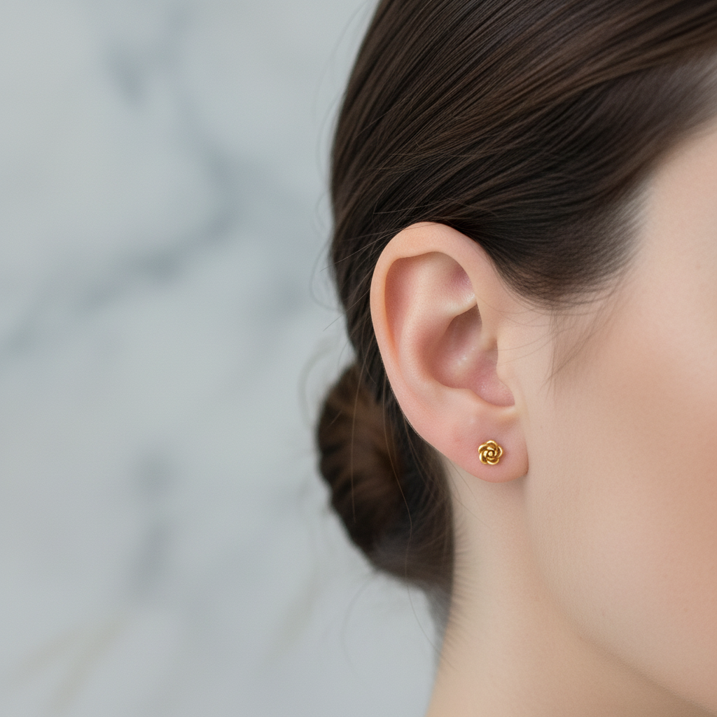 Cute Rose Earrings Smaller