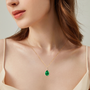 Enhanced necklace on model