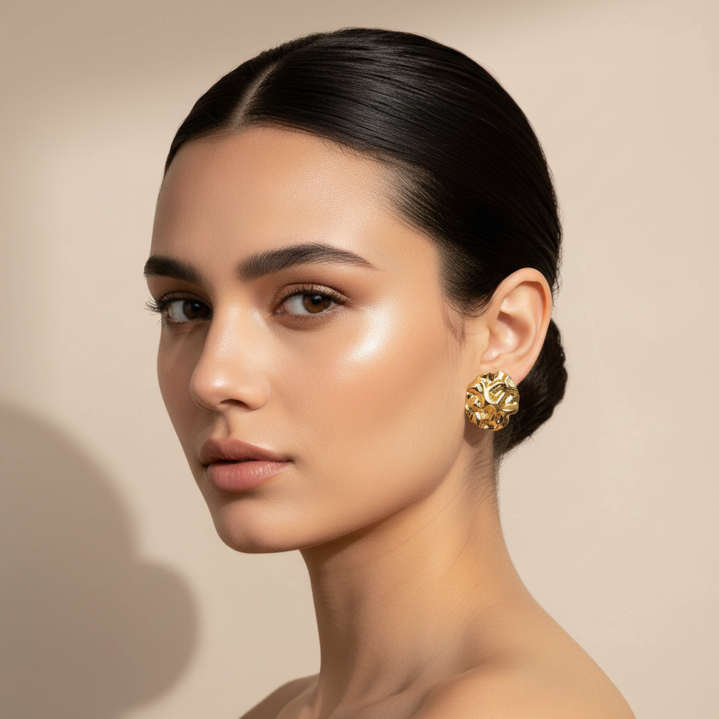 Full face model shot