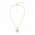 Gold clover necklace without extension plate
