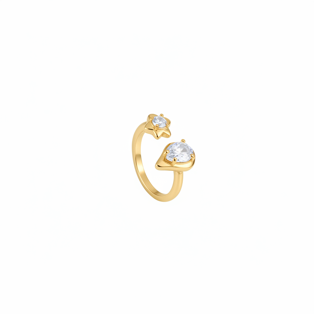 Gold ring product shot