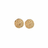 Gold textured circle studs PNG