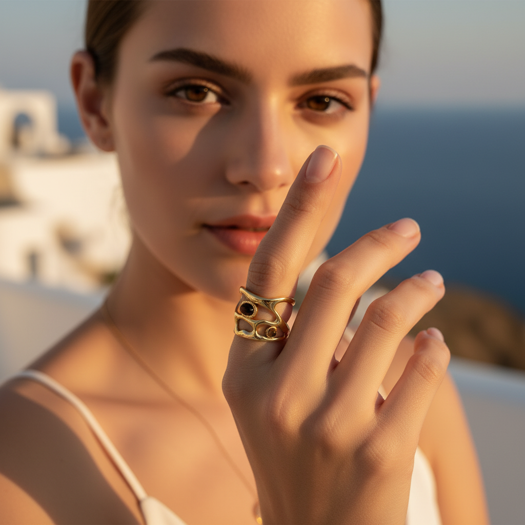 Greek summer lifestyle shot