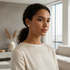Indoor lifestyle shot - Gold earrings
