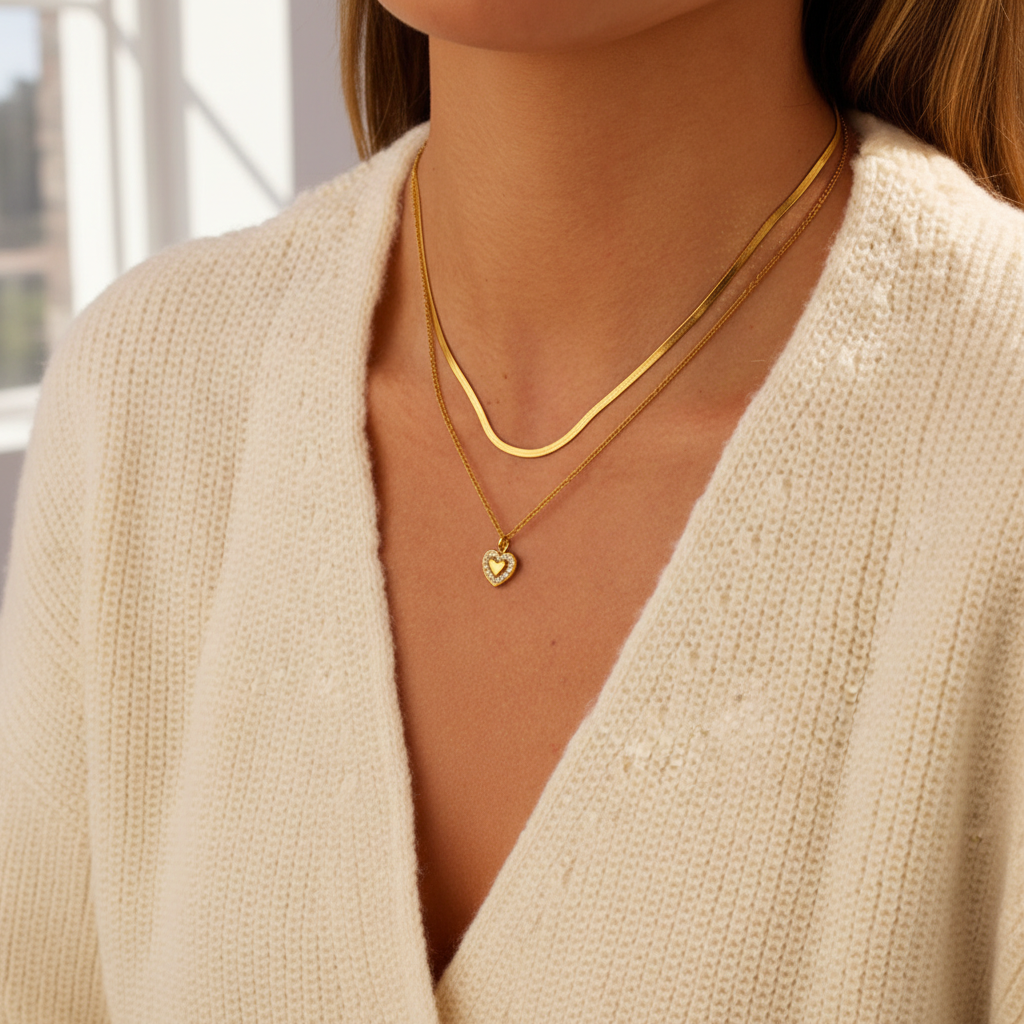 Indoor luxury necklace shot
