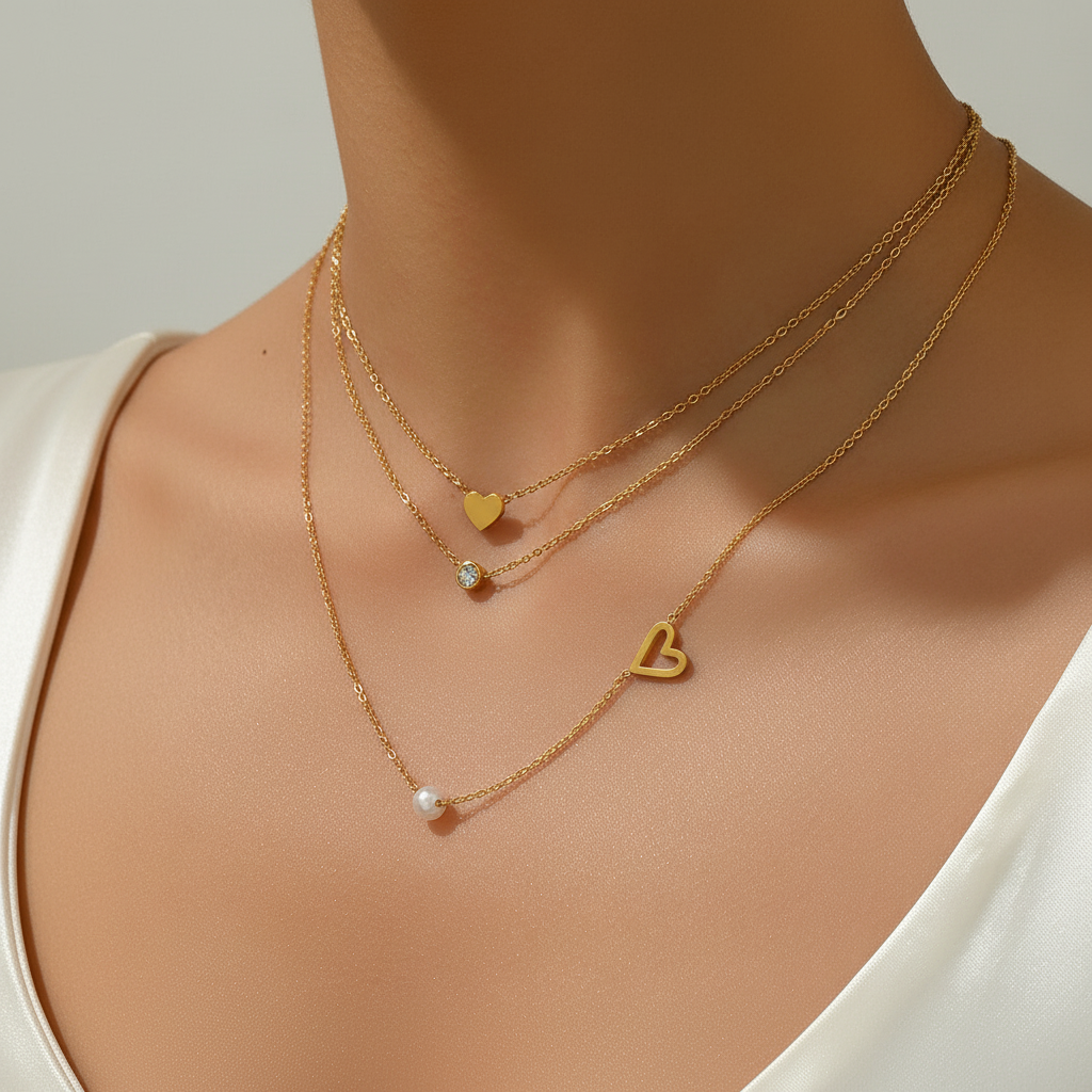 Indoor luxury necklace shot