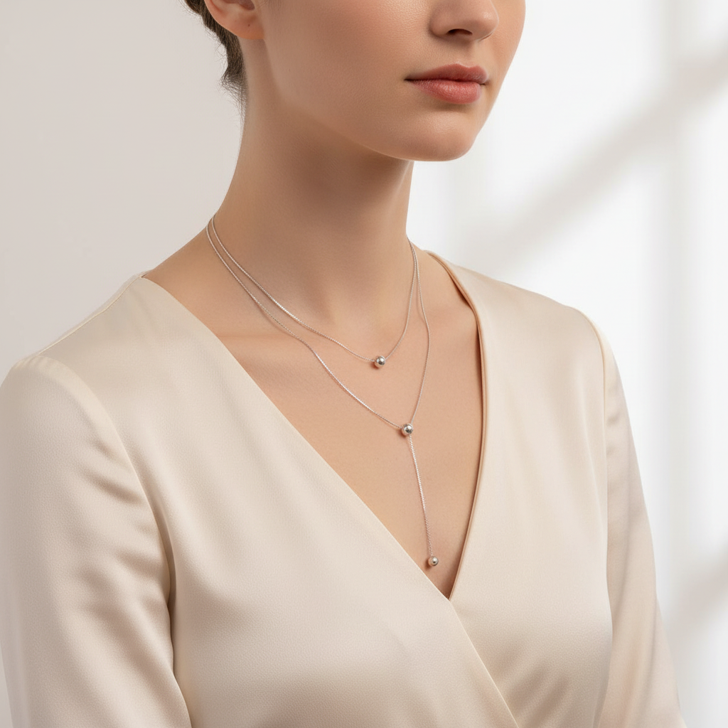 Indoor luxury necklace shot