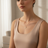 Indoor rose quartz necklace