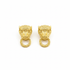 Leopard earrings product shot