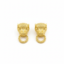 Leopard earrings product shot