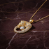 Luxury gold leopard on red marble