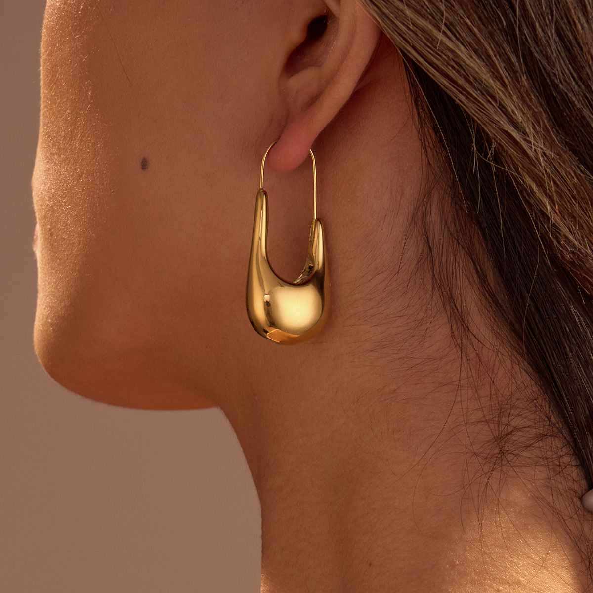 Geometric Hoop Earrings (GOLD)