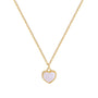 White Heart Necklace (GOLD)
