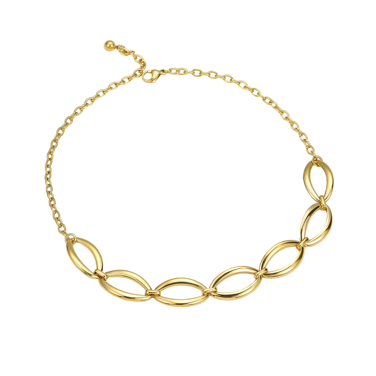 Oval Link Chain Necklace (GOLD)
