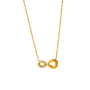 Zircon Lazy Eight Infinity Pendant Necklace (GOLD)