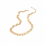 Vintage Retro Heart Link Chain Necklace (GOLD)
