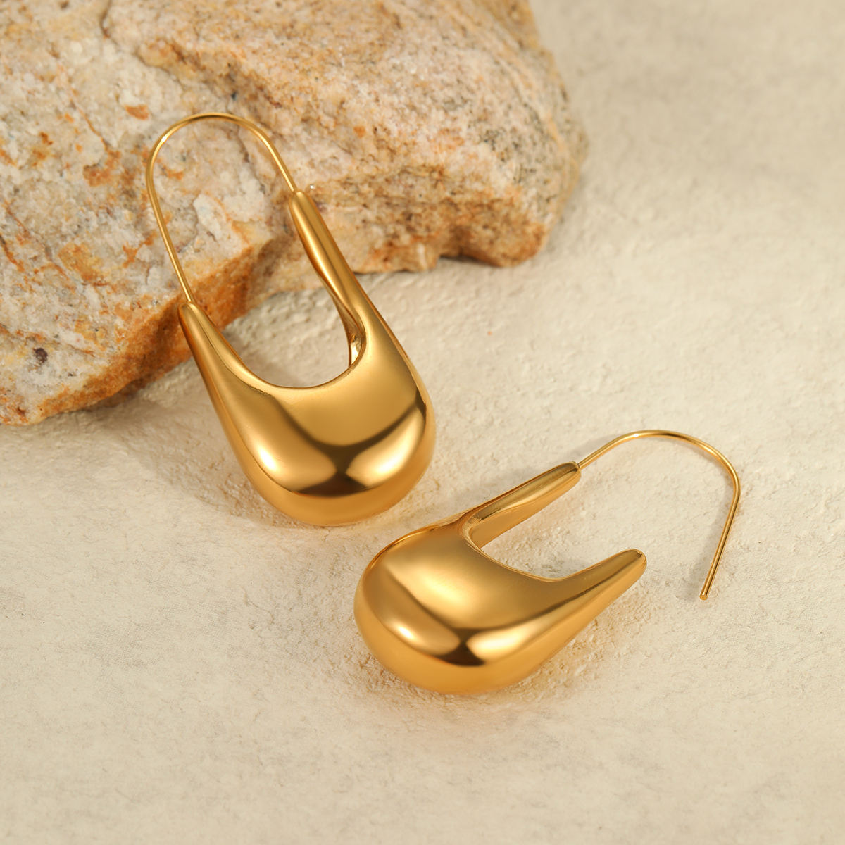 Geometric Hoop Earrings (GOLD)