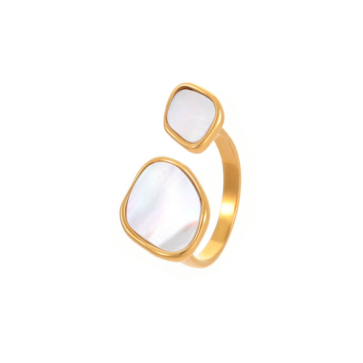Shell Geometric Adjustable Ring (GOLD)