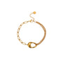 Chic Charm Triple Chain Bracelet (GOLD)