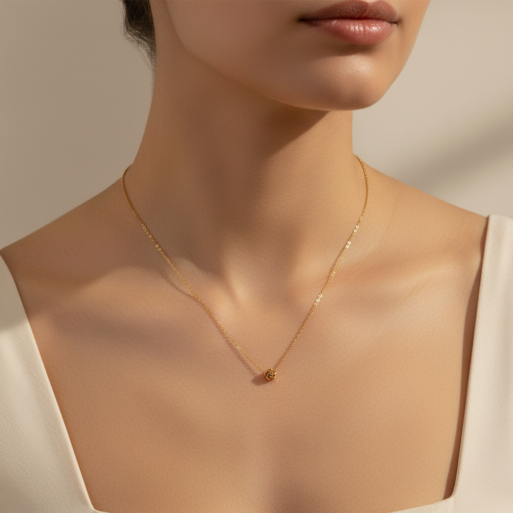 Necklace on Model