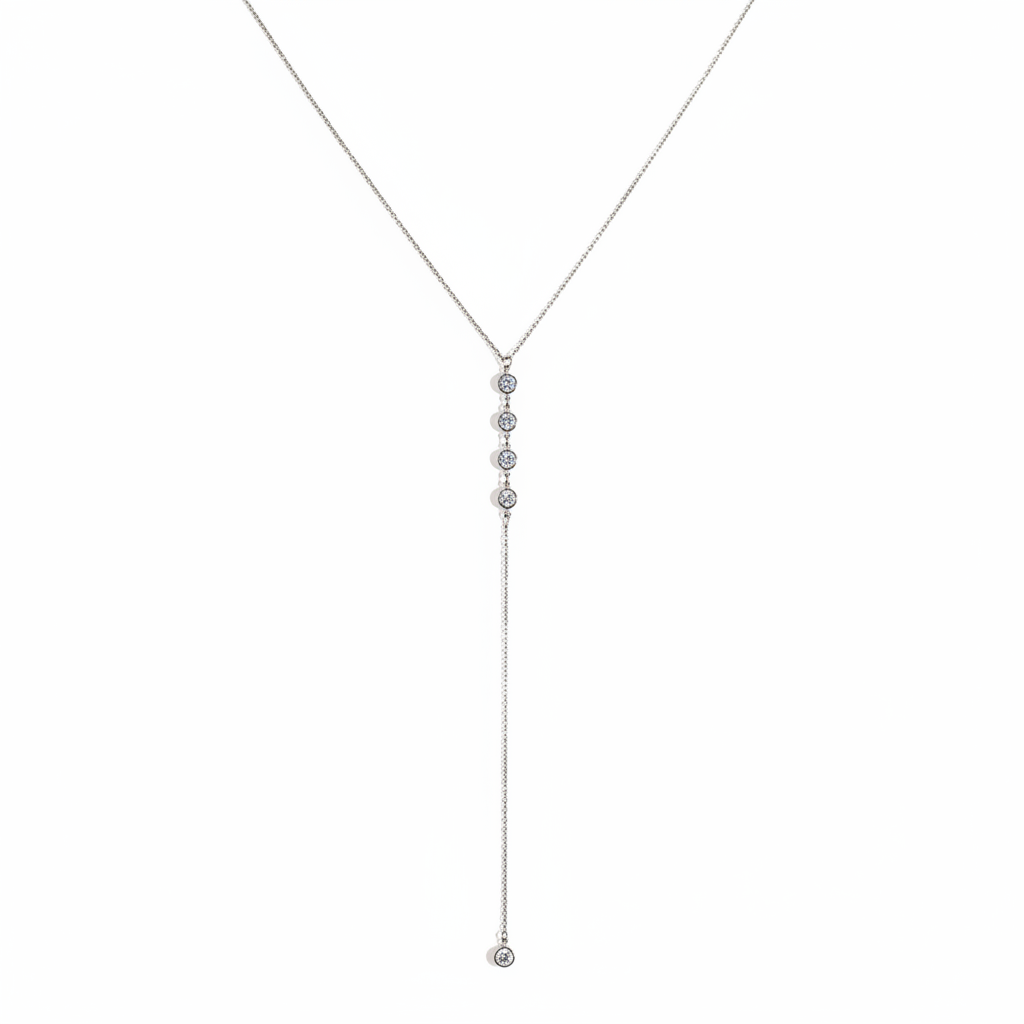 Necklace product shot white background