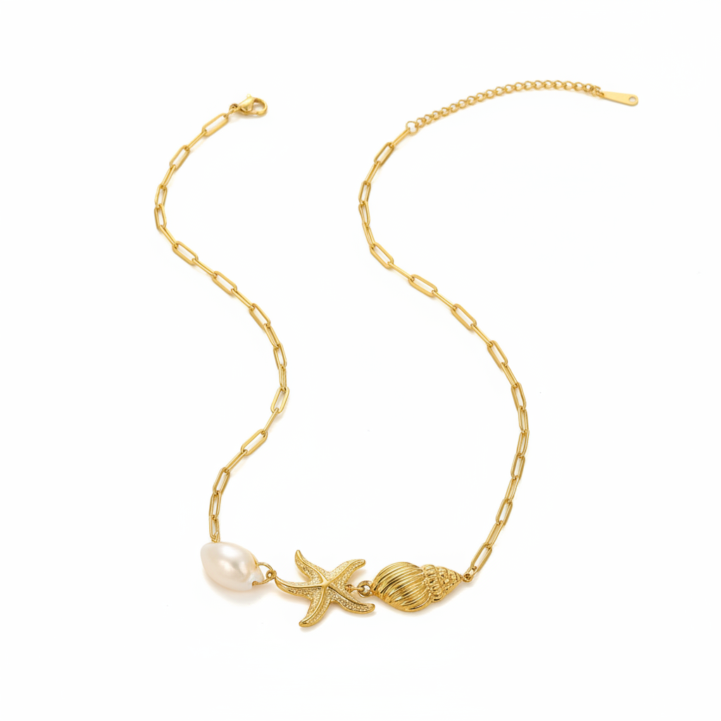 Necklace product shot white background