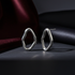 Organic silver hoop earrings dark luxury showcase 1