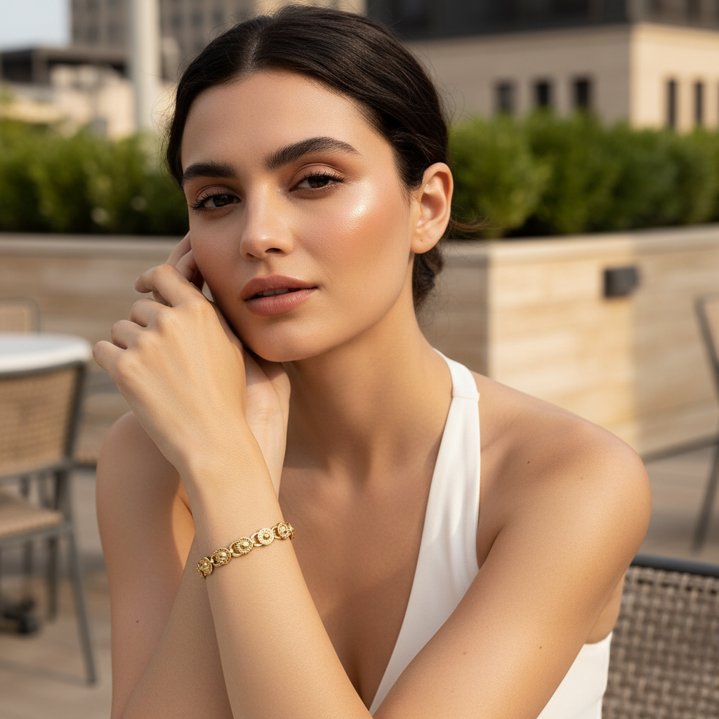 Outdoor shot with model face