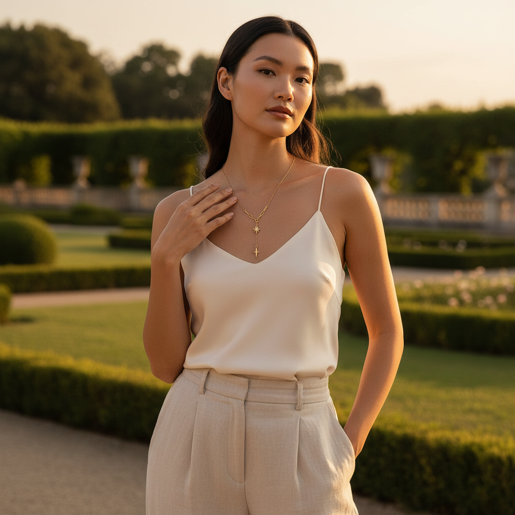 Outdoor Y-necklace - Asian model