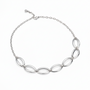 Oval Link Chain Necklace (Silver)