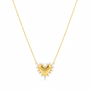 Product shot - Gold heart necklace