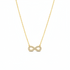 Product shot - Gold infinity necklace without hanging chain