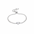 Product shot - Silver ball bead bracelet with heart charm