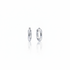 Silver huggie hoop earrings