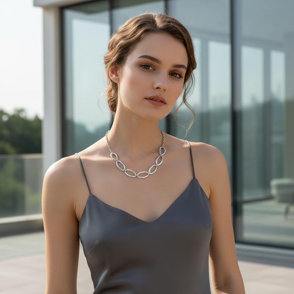 Silver Necklace Outdoor