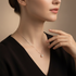 Silver Pearl Necklace with Smaller Pearl