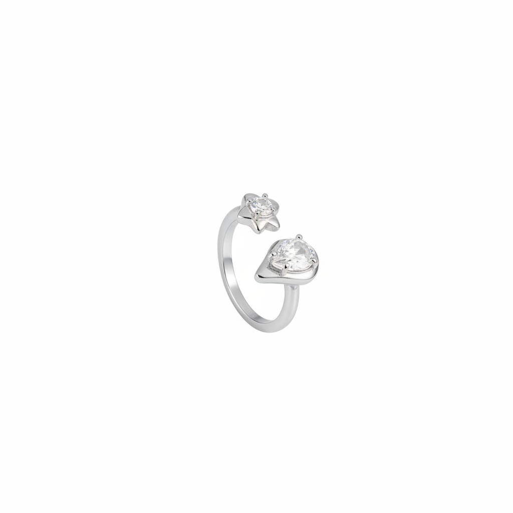 Silver ring product shot