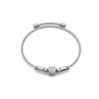 Silver Twisted Cable Bracelet Product Shot