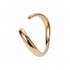 Wavy Gold Cuff Bracelet - White Background